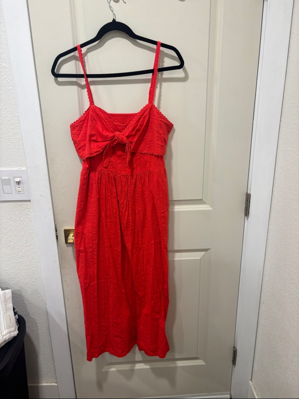 Old Navy Red Tie-Front Sundress with Adjustable Straps